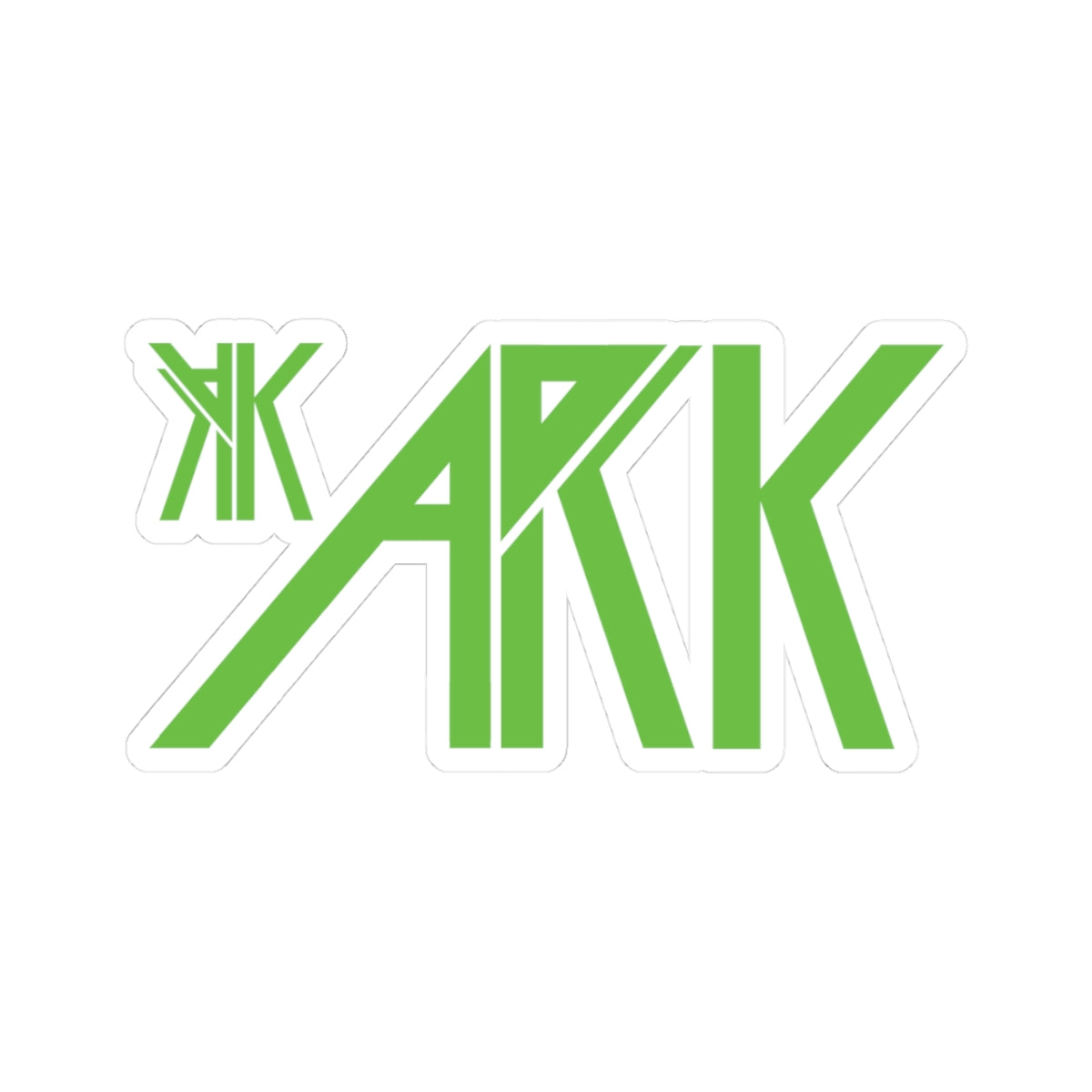 ARK* - Logo Split GreenedOut Sticker