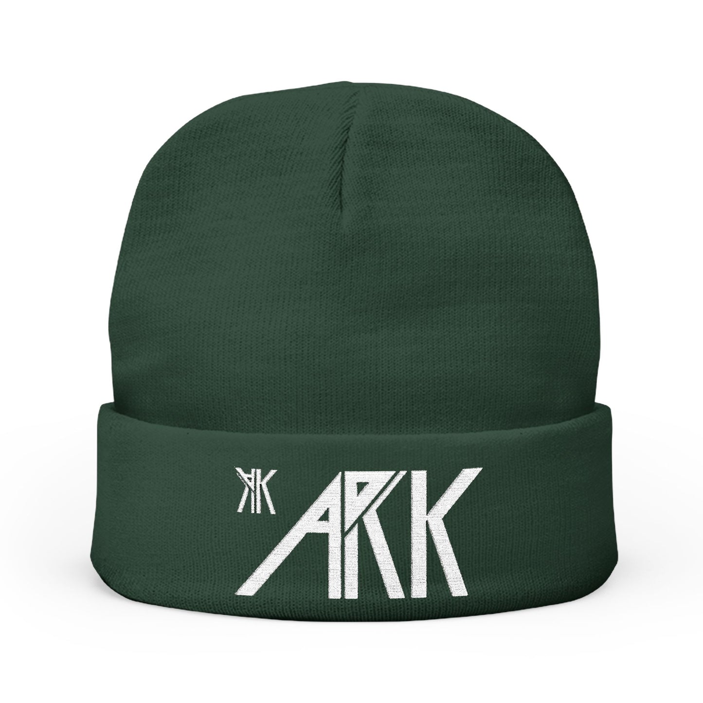 ARK* - AsteroidRiskKyngz* White Logo Knit Beanie